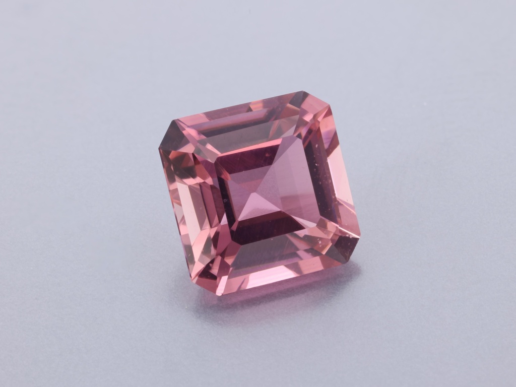 Pink Tourmaline 6.50mm Square Emerald Cut