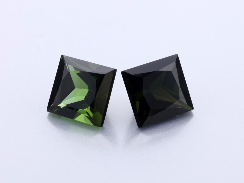 Green Tourmaline 4.50mm Princess Cut