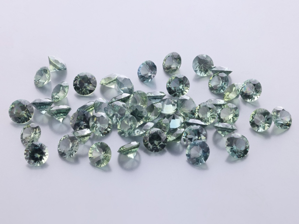 Green Sapphire 3.00mm Round