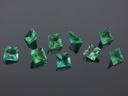 Emerald 2.75mm Princess Cut Light Green
