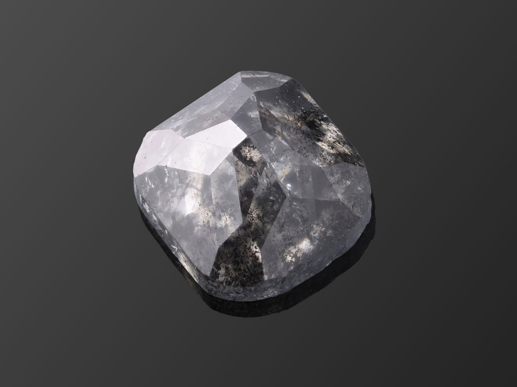 [DMAR0450X1] Salt & Pepper Diamond 4.4x4.2mm Cushion Rose Cut