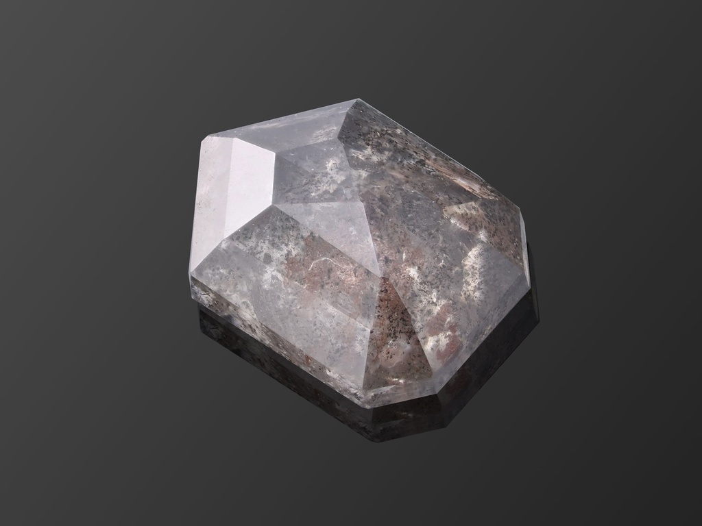 [DMFR0550X3] Salt & Pepper Diamond 5.4x4.0mm Trapezoid Rose Cut