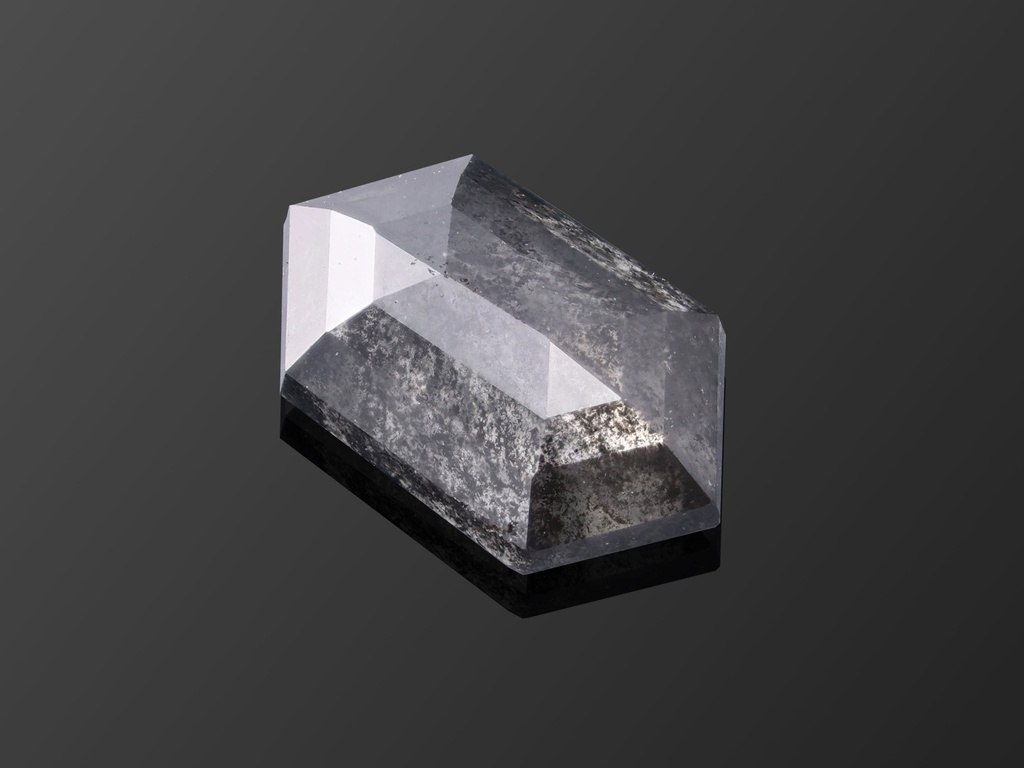 [DMFR0604X2] Salt & Pepper Diamond 6.1x3.6mm Hexagon Rose Cut