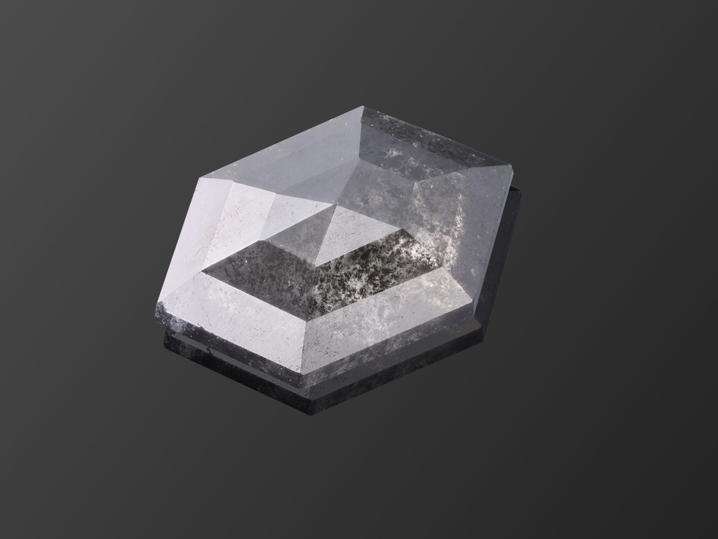 [DMFR0604X1] Salt & Pepper Diamond 5.8x3.7mm Hexagon Rose Cut