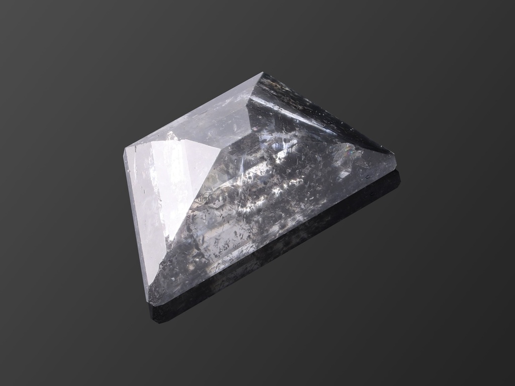 [DMFR0705X2] Salt & Pepper Diamond 7.2x4mm Trapezoid Rose Cut