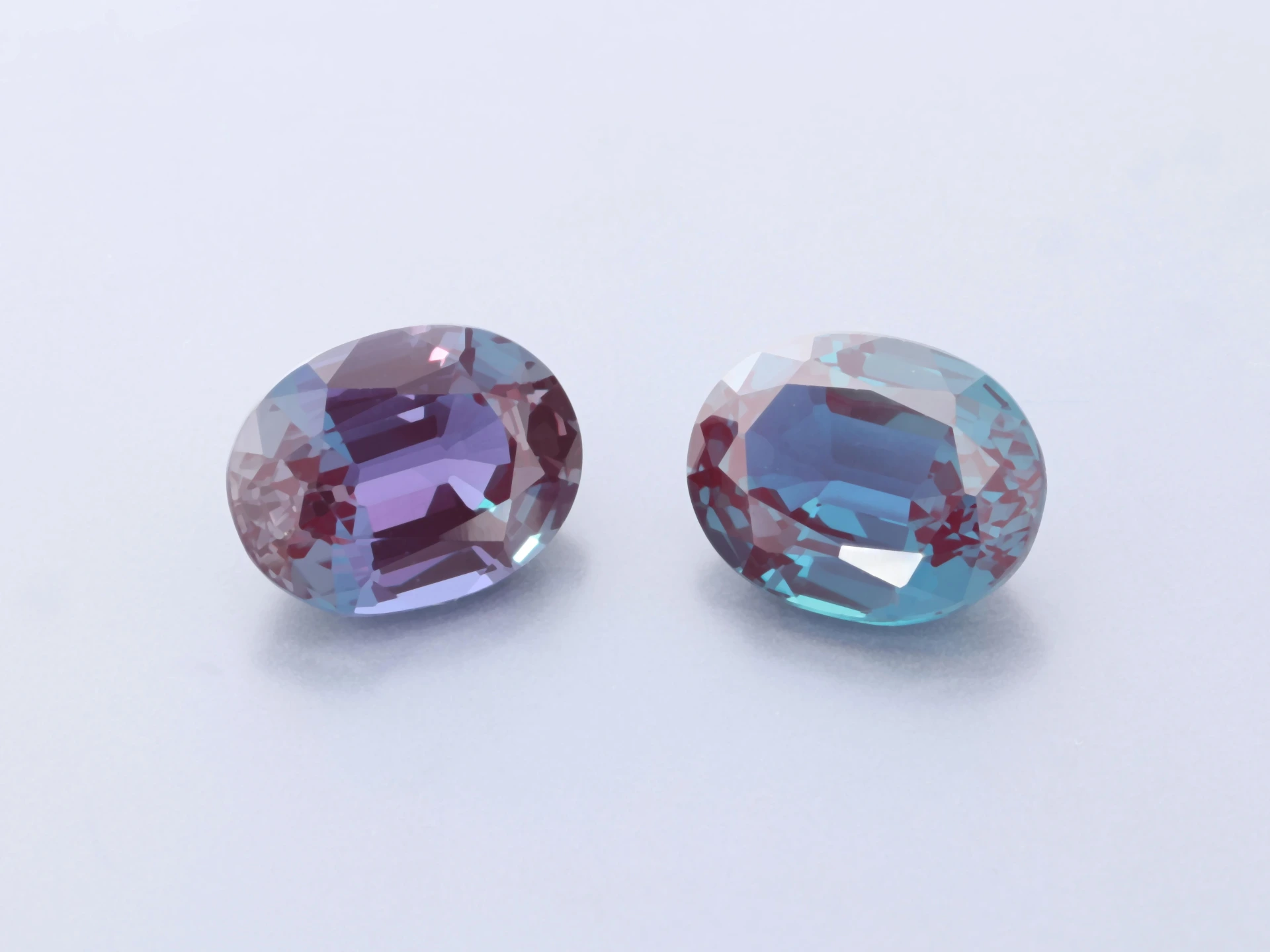 Synthetic Alexandrite Chrysoberyl 9x7mm Oval