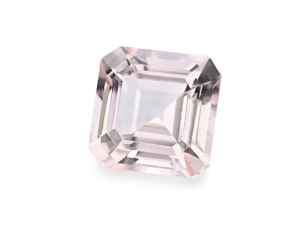 [BMOS0800X1] Morganite 8.00mm Square Emerald Cut Pink