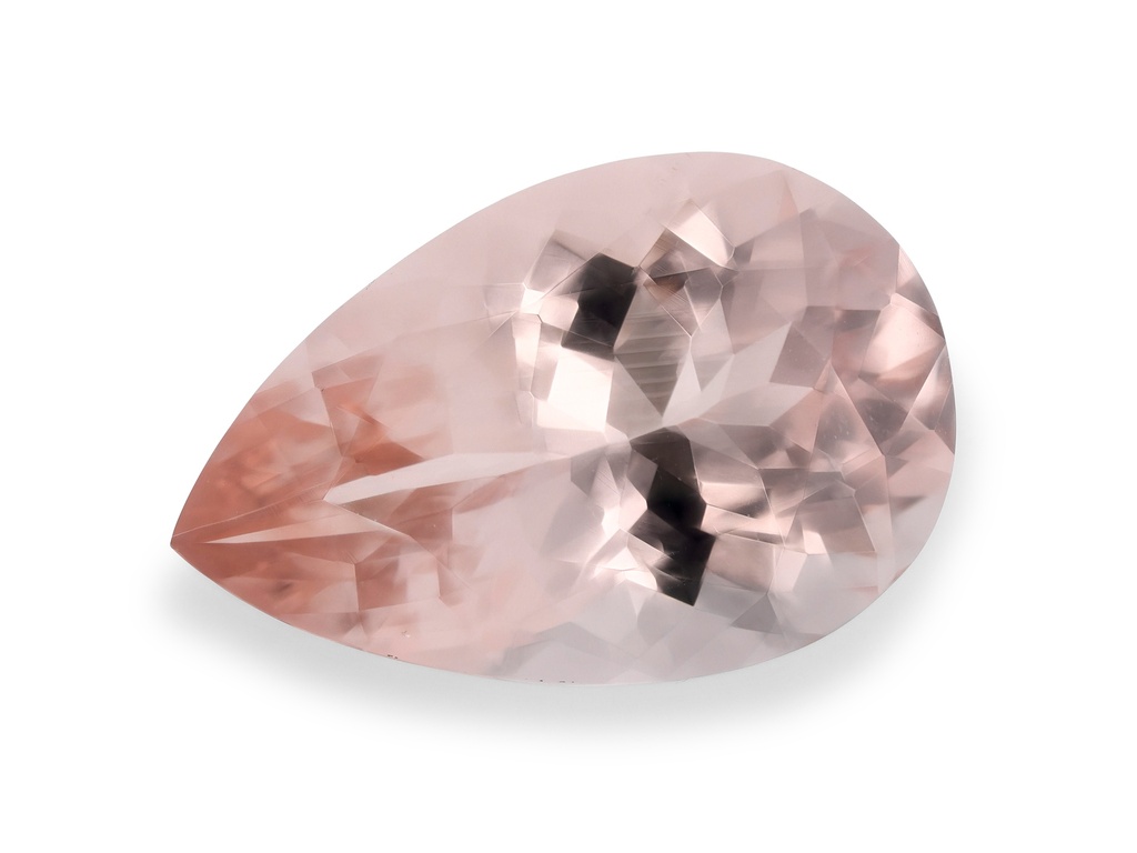 [BMPB1208X5] Morganite 12.1x7.9mm Pear Shape Apricot