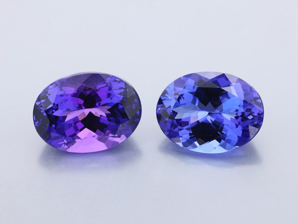 [TZPB1209X1] Tanzanite 12x9mm Oval Pair