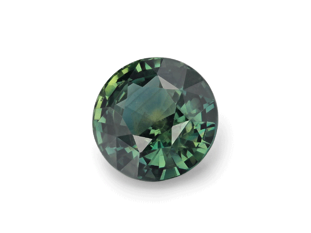 [SMRB0800X1] African Sapphire 8.32mm Round Teal UNHEATED