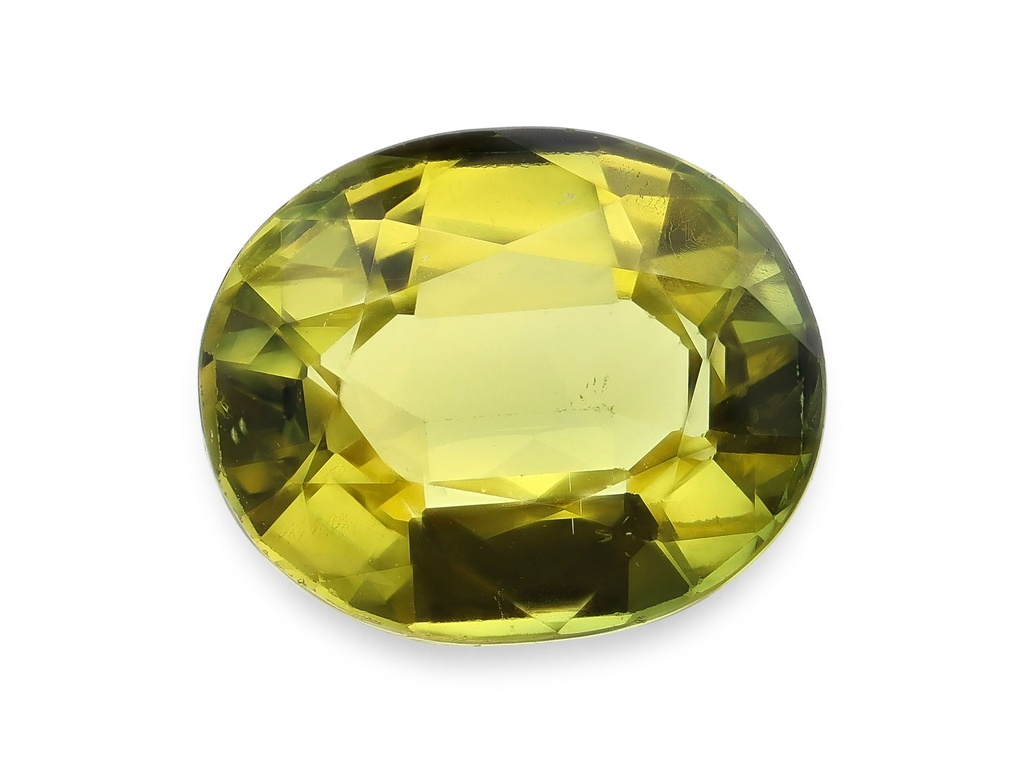 Parti Sapphire 6.7x5.5mm Oval Light Yellow