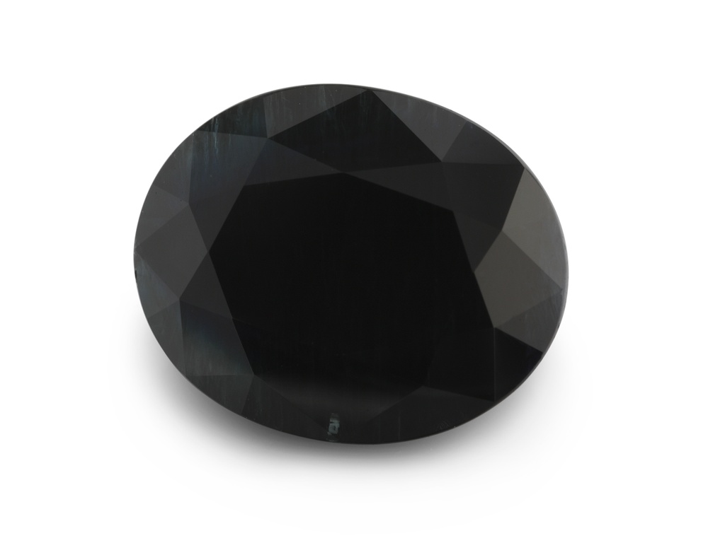 Sapphire 10.8x8.8mm Oval Blue Black