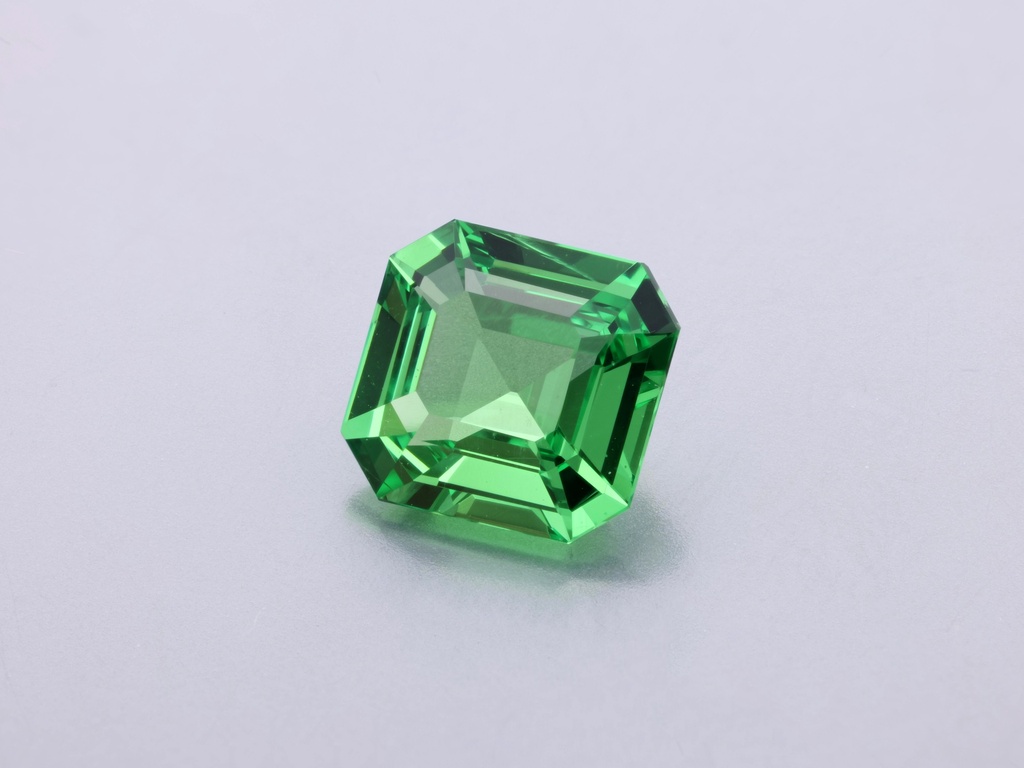 Tsavorite Garnet 6.25x5.9mm Square Emerald Cut