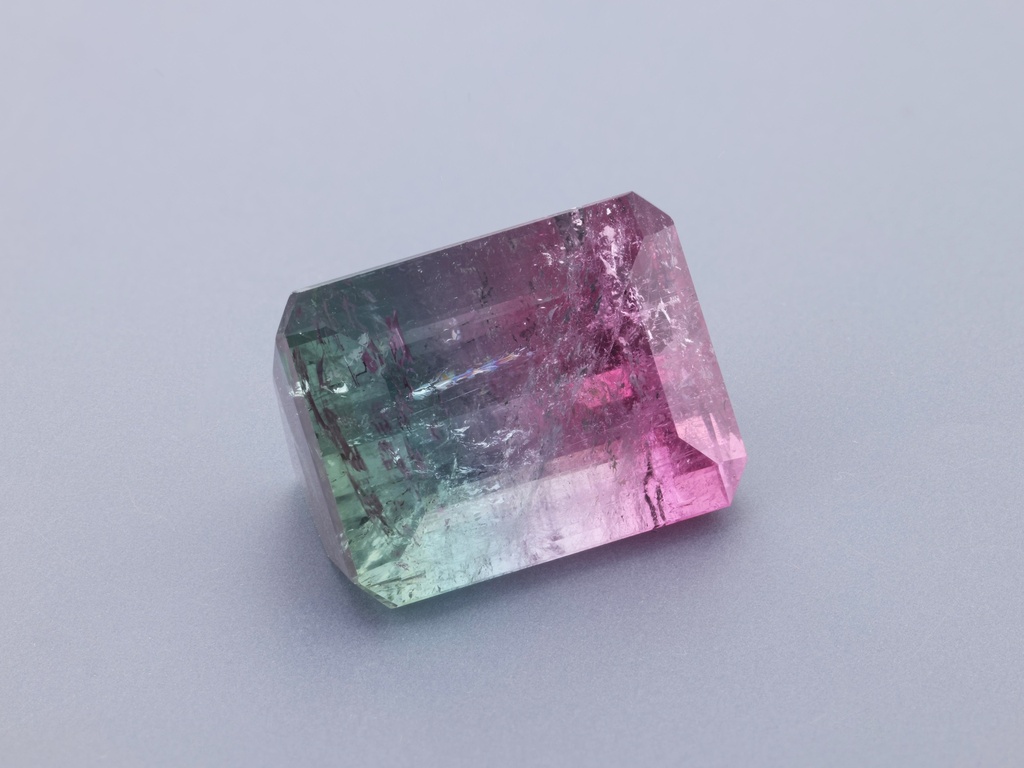 [UMOS1612X2] Watermelon Tourmaline 15.7x12mm Emerald Cut
