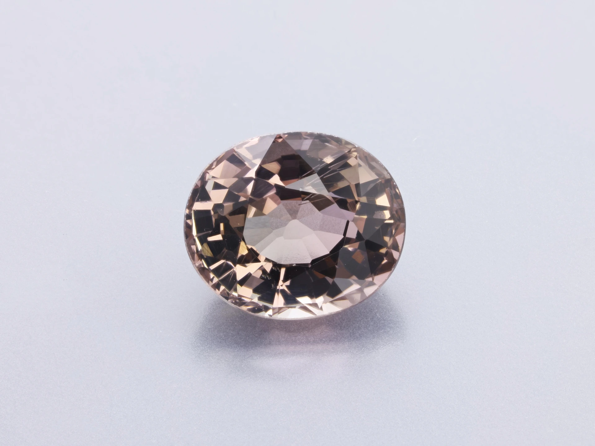 Peach Tourmaline 7.35x6.25mm Oval