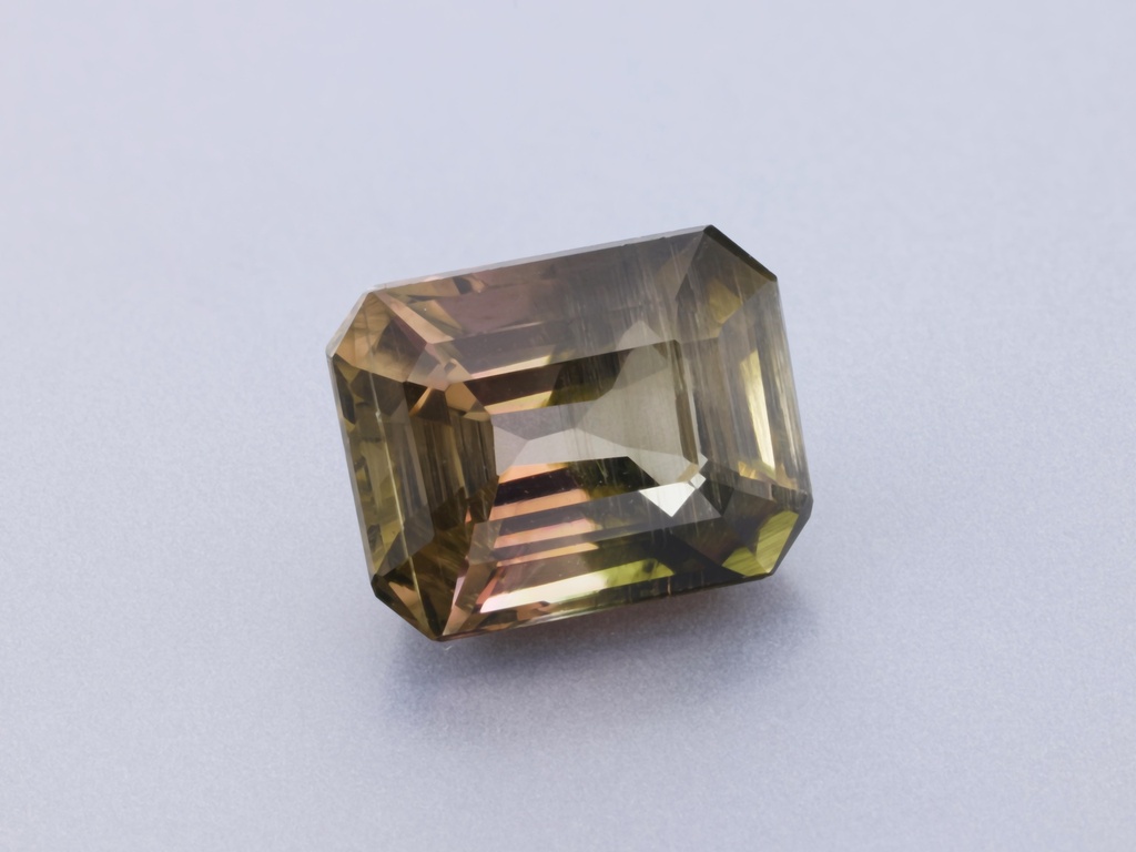 Brown Tourmaline 8.1x6.35mm Emerald Cut