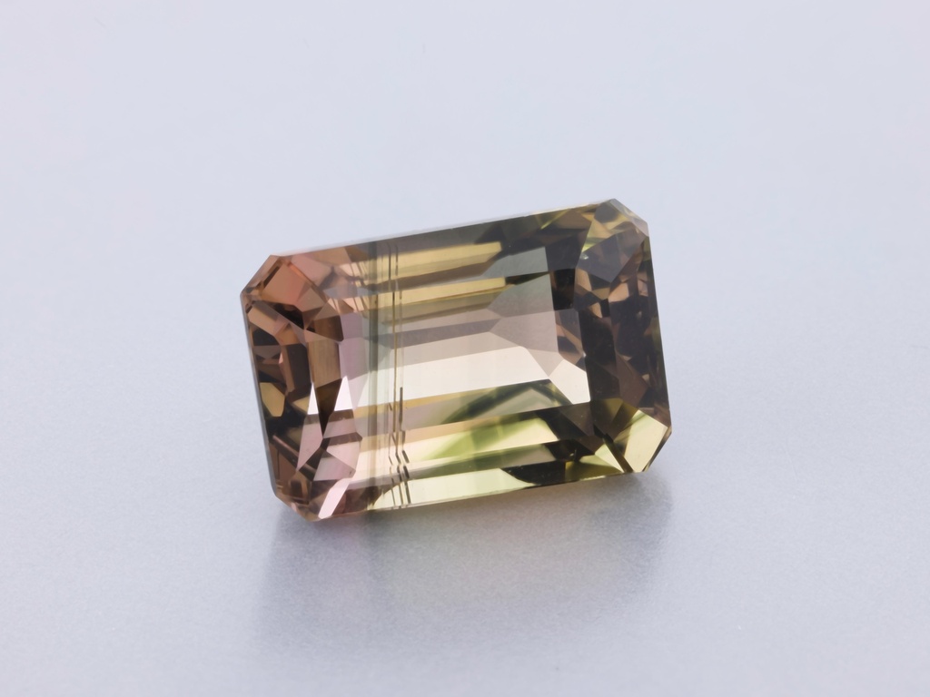 Brown Tourmaline 9.05x6.1mm Emerald Cut