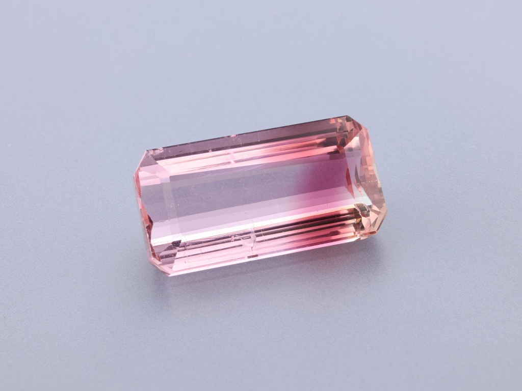 Bi Colour Tourmaline 15.4x8mm Emerald Cut