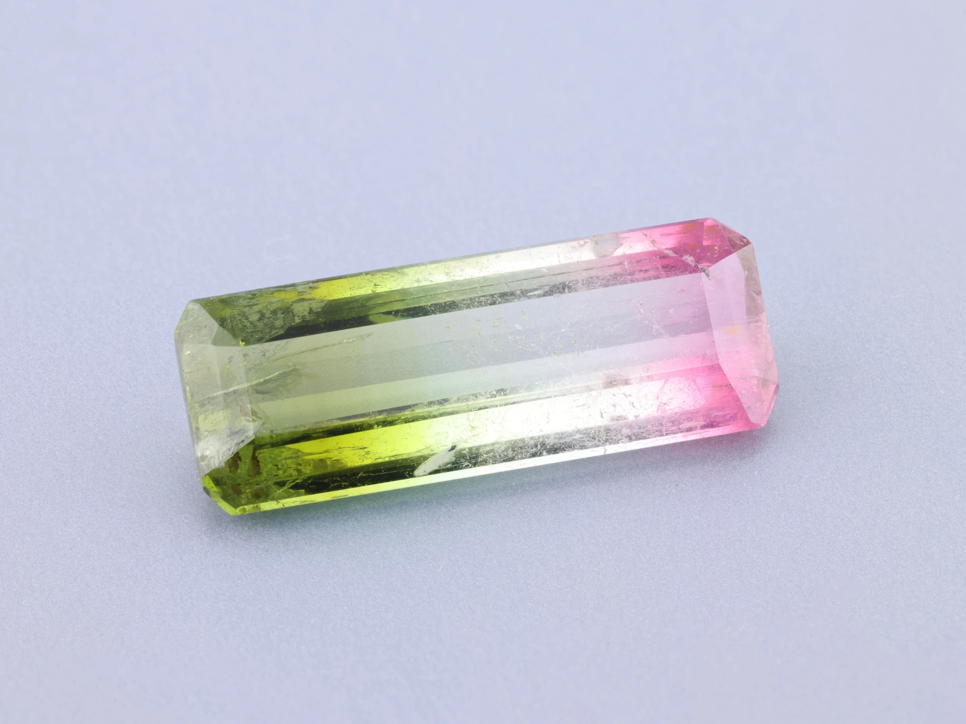 Watermelon Tourmaline 16.1x6.05mm Emerald Cut
