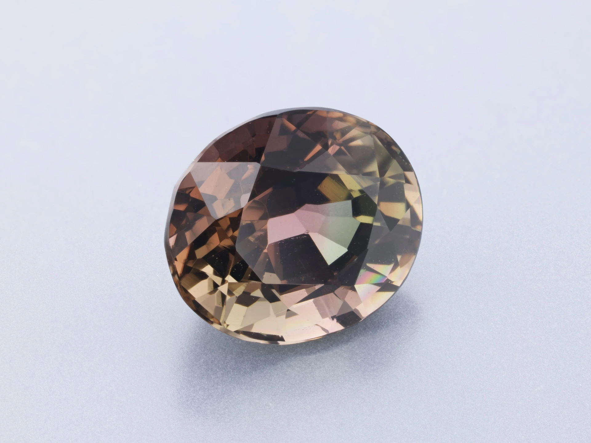 Brown Pink Tourmaline 8.9x7.6mm Oval