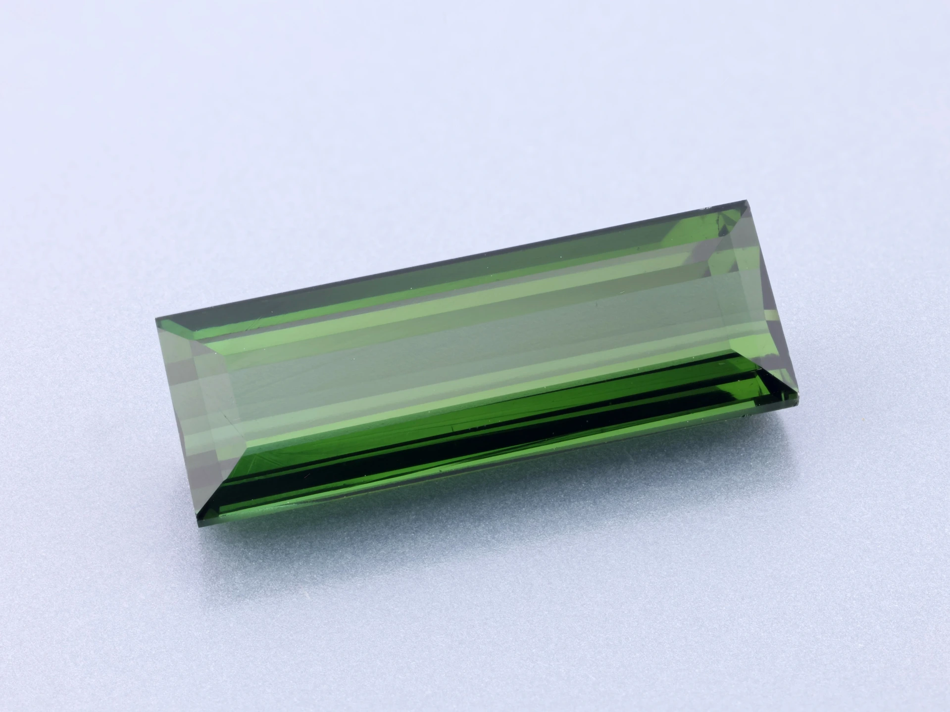 Green Tourmaline 13.7x4.85mm Baguette