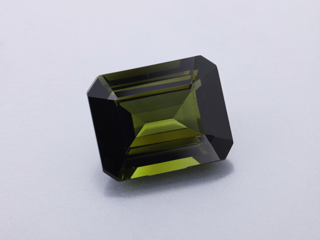 Green Tourmaline 10x8mm Emerald Cut 