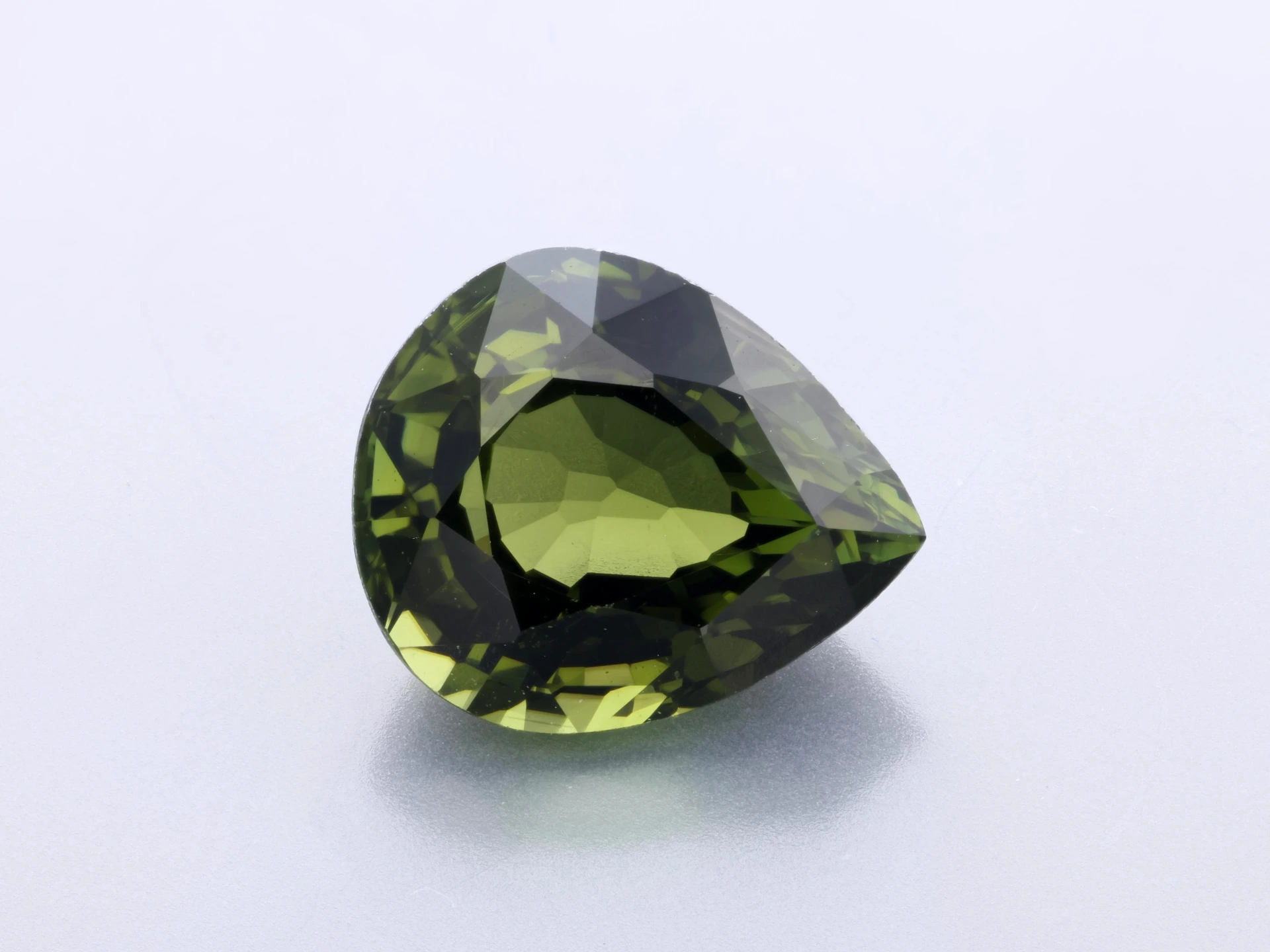 Green Tourmaline 8.7x7.4mm Pear Shape