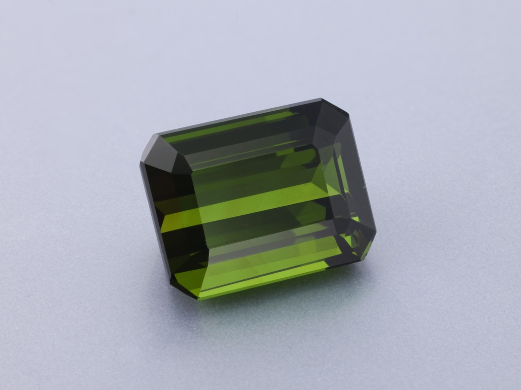 Green Tourmaline 9.2x7.1mm Emerald Cut