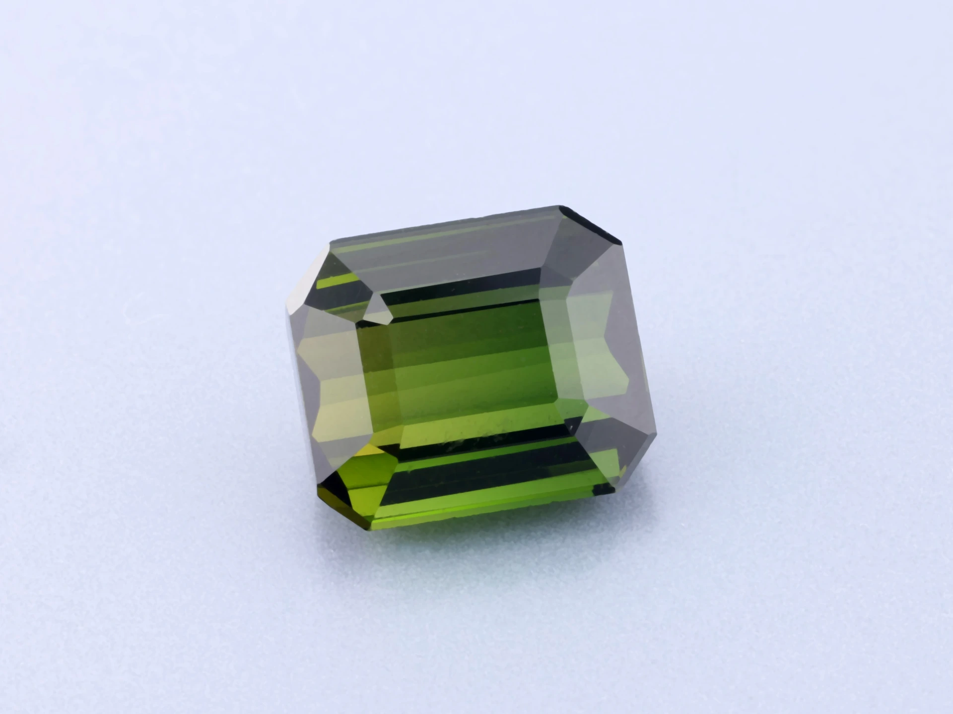 Green Tourmaline 8.1x6.9mm Emerald Cut