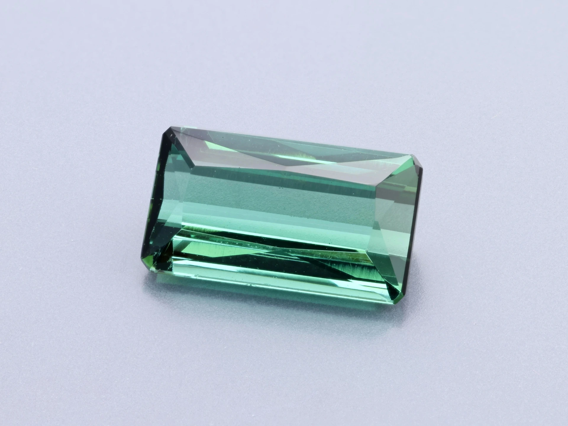 Teal Tourmaline 9.1x5.1mm Emerald Cut