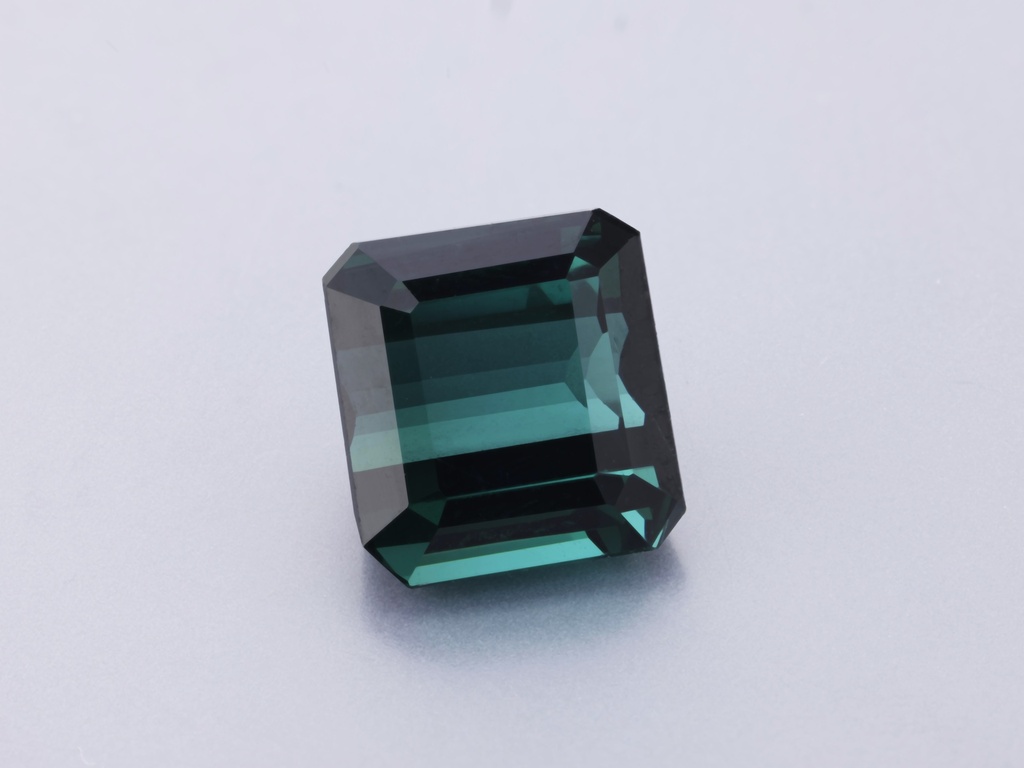 Green Tourmaline 7.7x7.2mm Emerald Cut