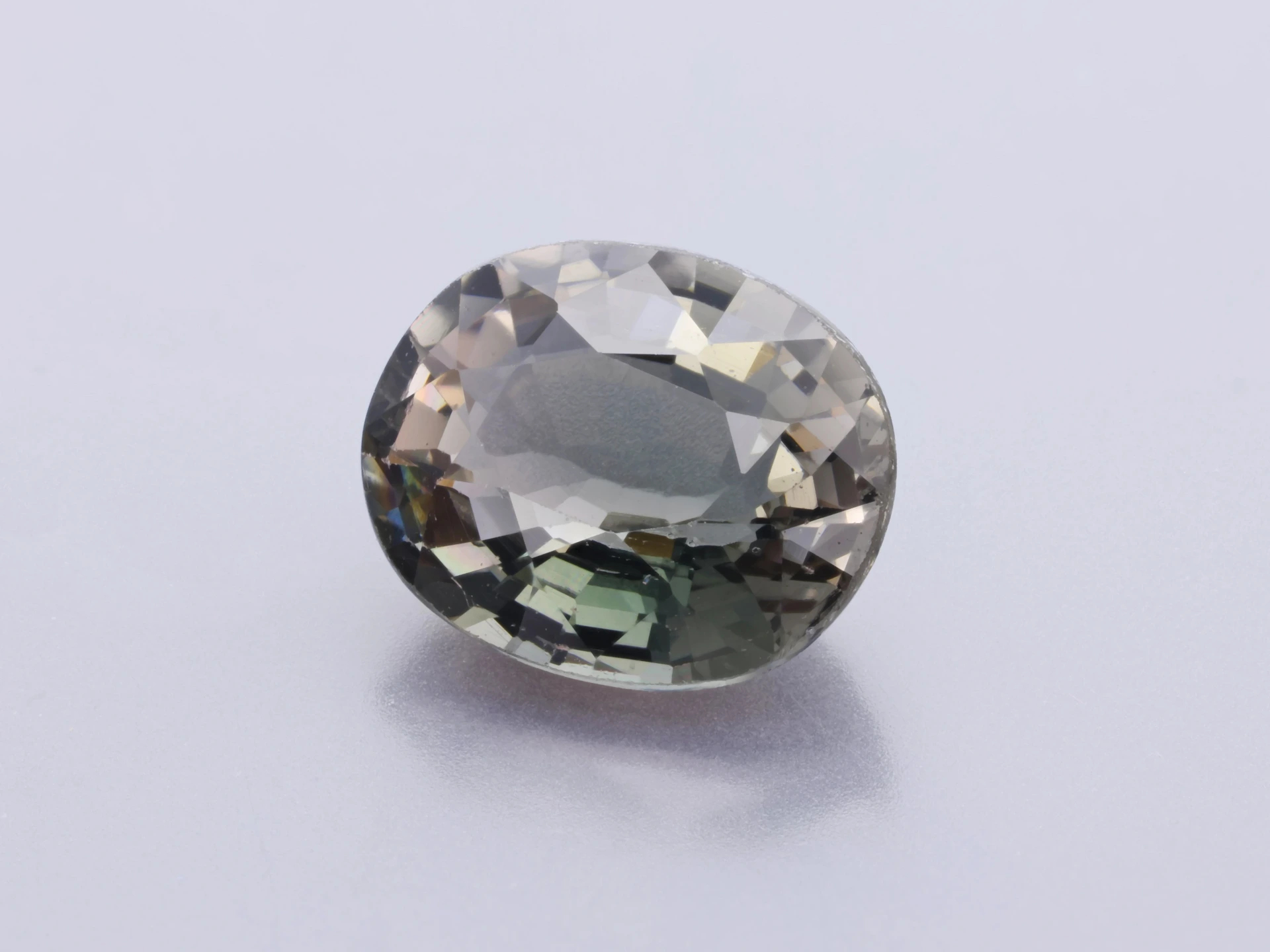 Bi Colour Tourmaline 7.8x6.4mm Oval