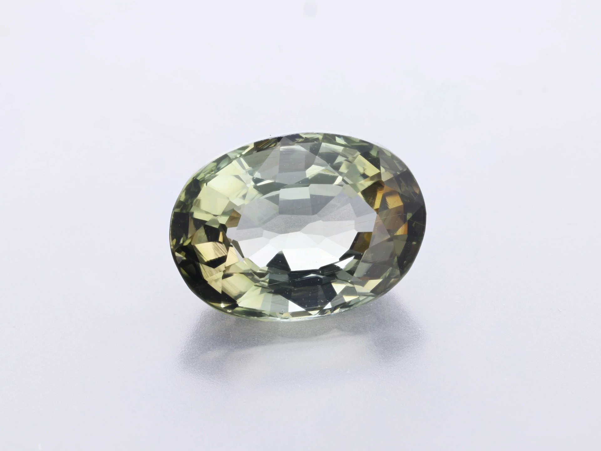 Bi Colour Tourmaline 10x7.25mm Oval