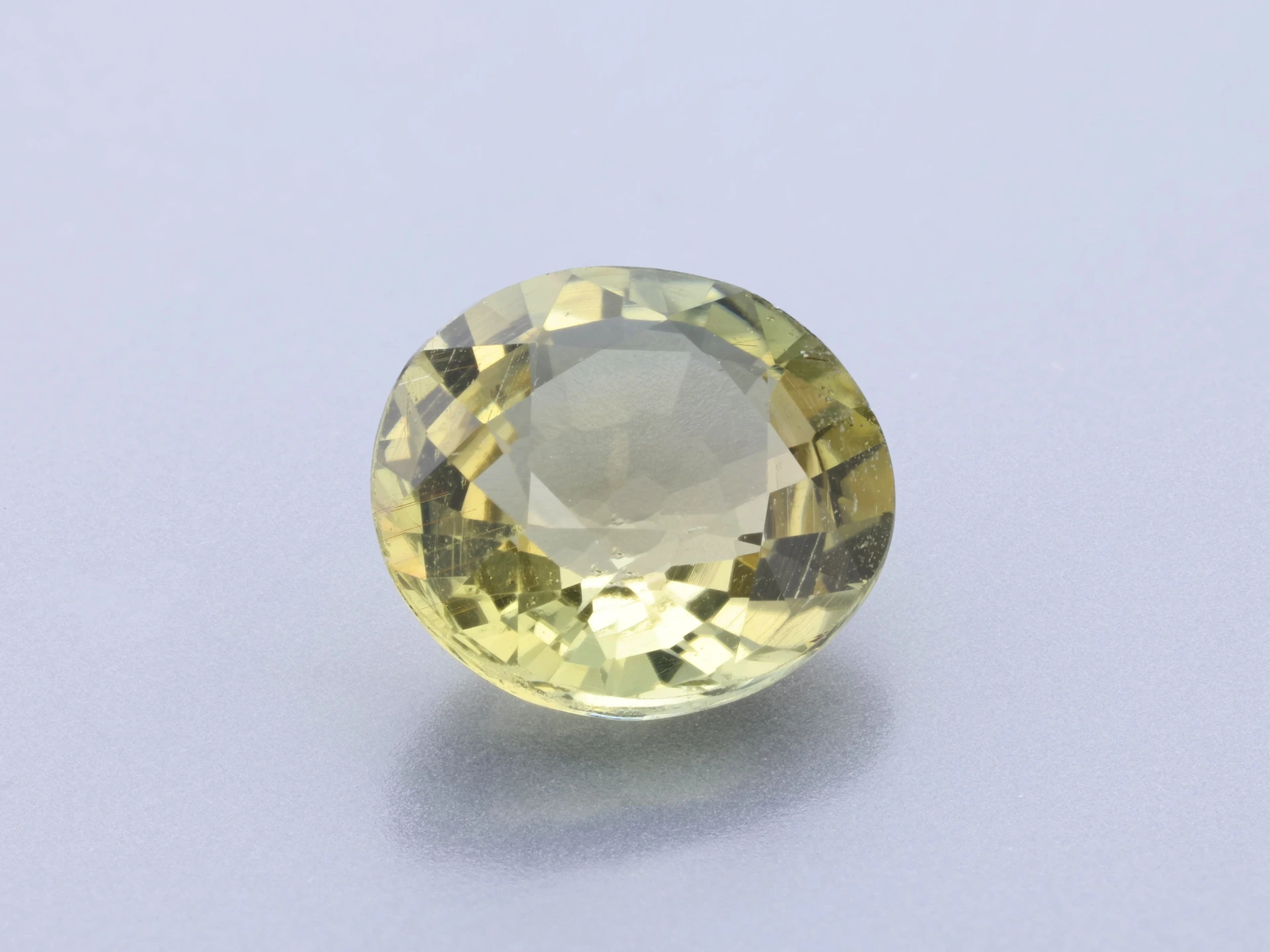Yellow Green Tourmaline 7.4x6.85mm Oval
