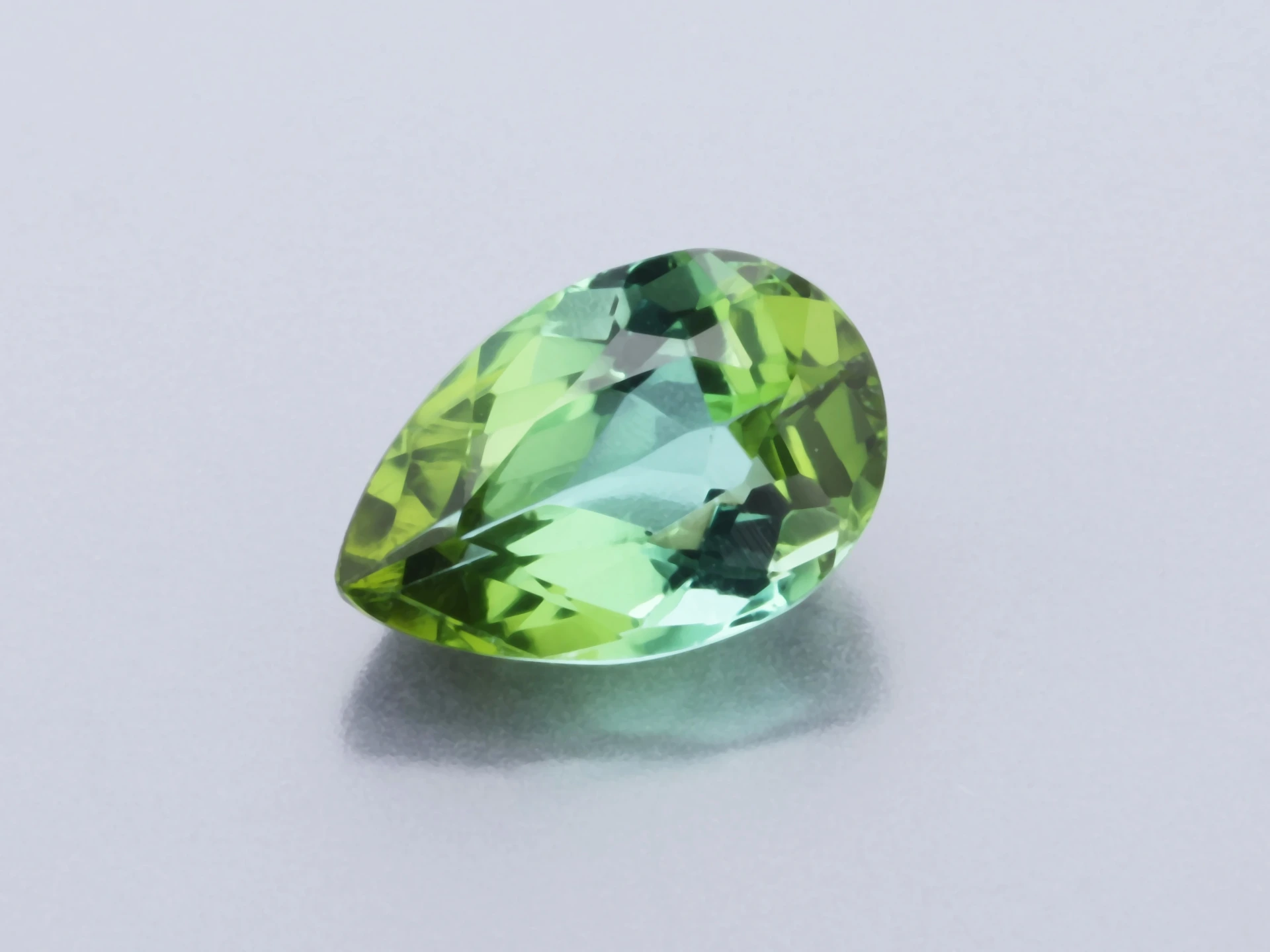 Green Tourmaline 6x4mm Pear Shape