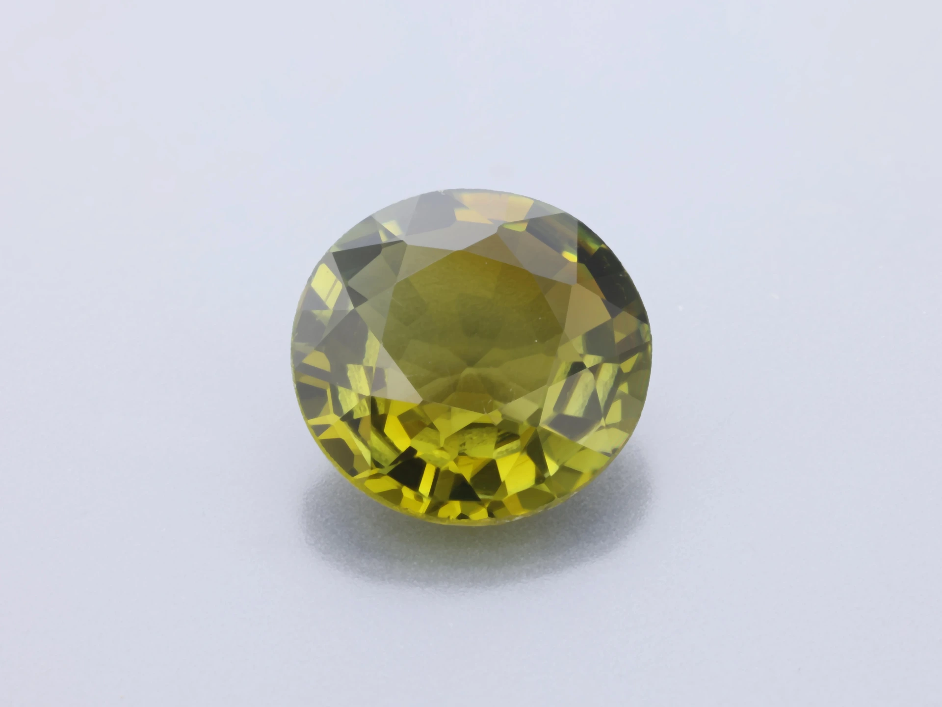 Tourmaline 7.40mm Round Olive Green