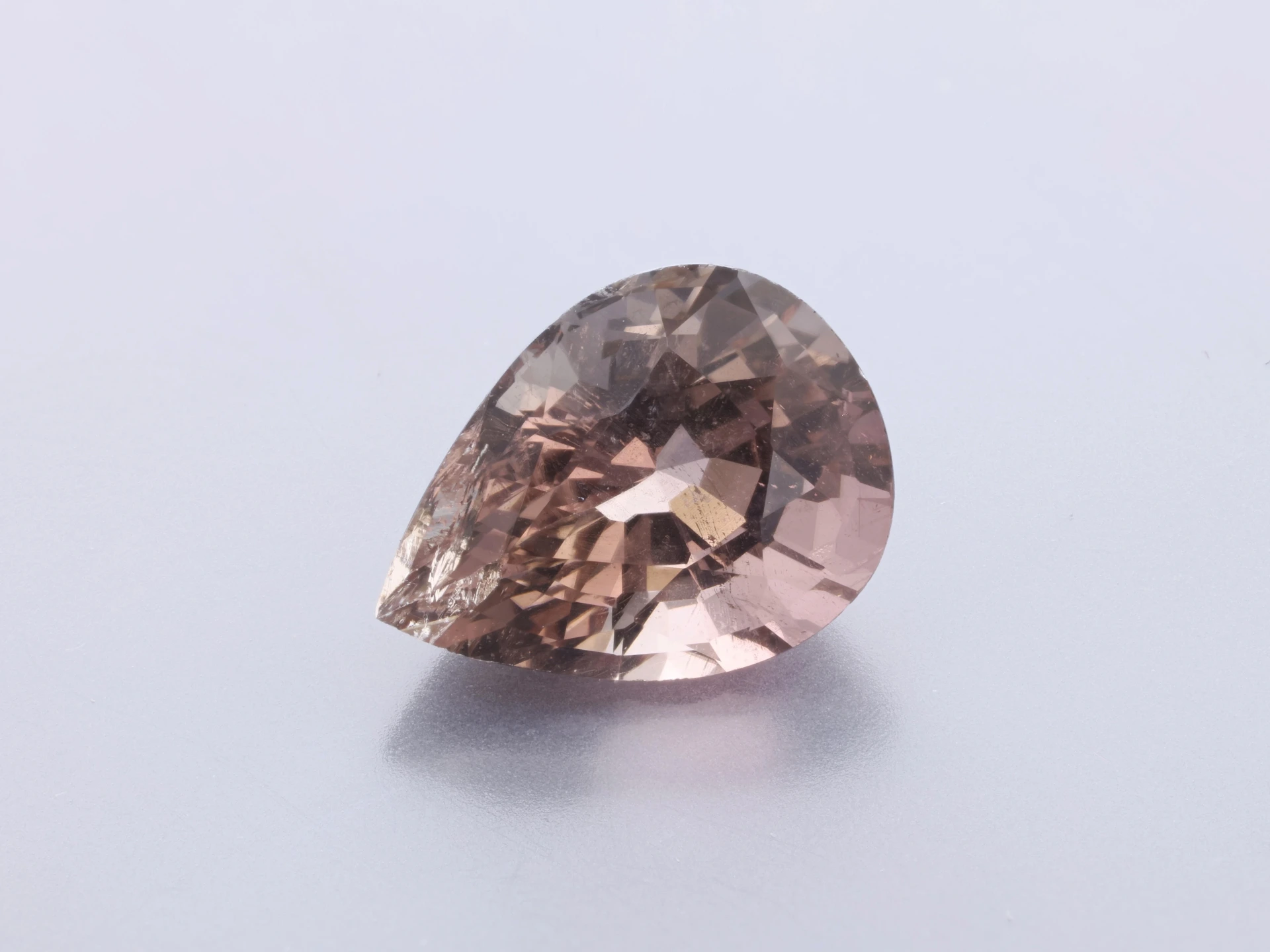 Peach Tourmaline 8.5x6.35mm Pear Shape