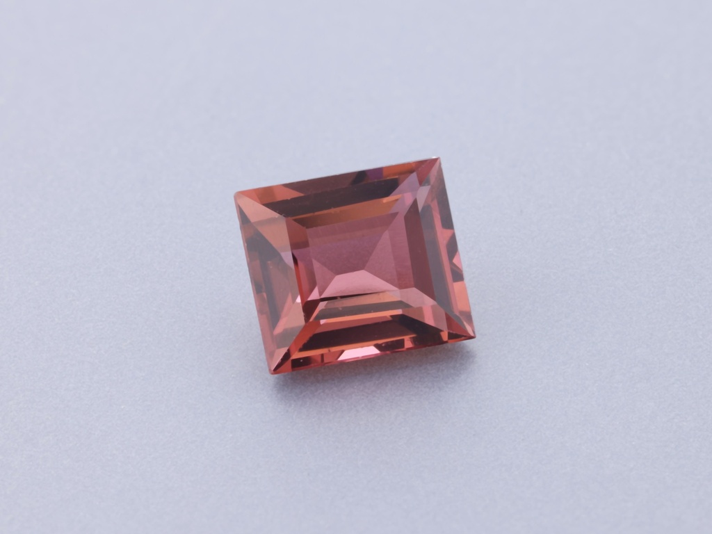 Bi Colour Tourmaline 5.5x4.8mm Baguette