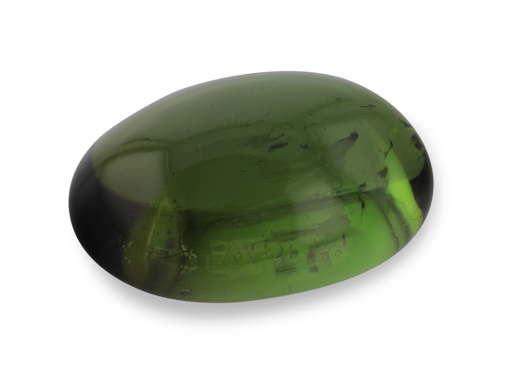 Green Tourmaline 14.7x9.5mm Oval Cabochon