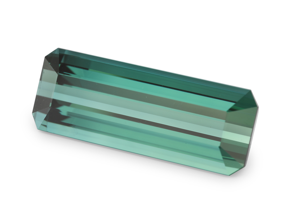 [UMOF2518X1] Blue Green Tourmaline 23.5x8.8mm Fancy Emerald Cut