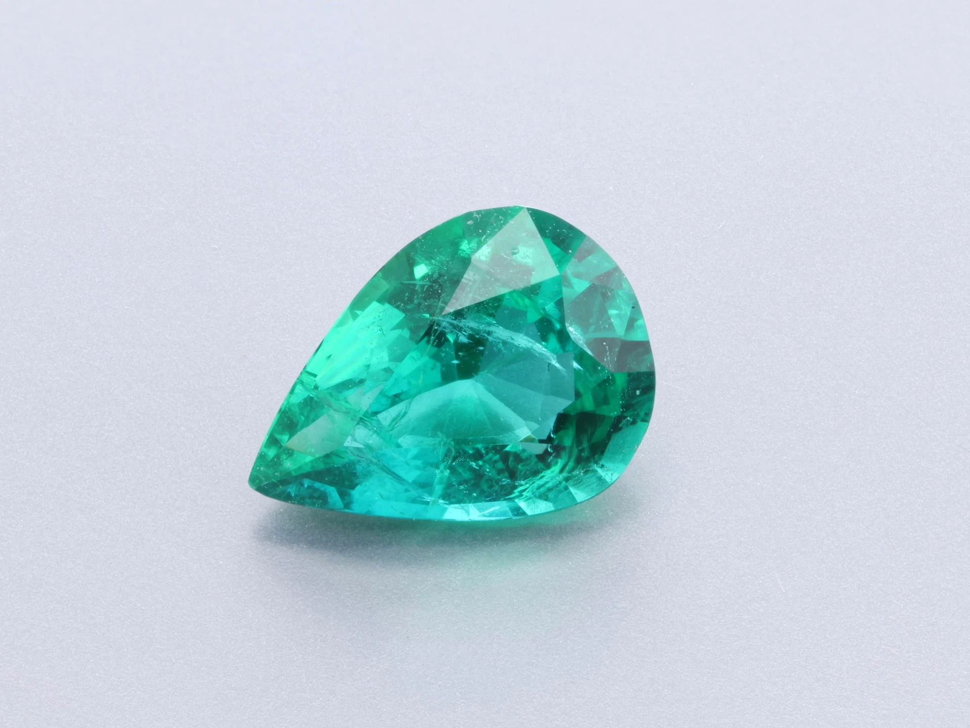 Zambian Emerald 7.7x5.7mm Pear Shape