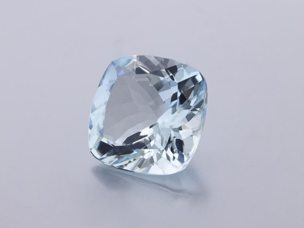 Aquamarine 10.2x10.1mm Square Cushion