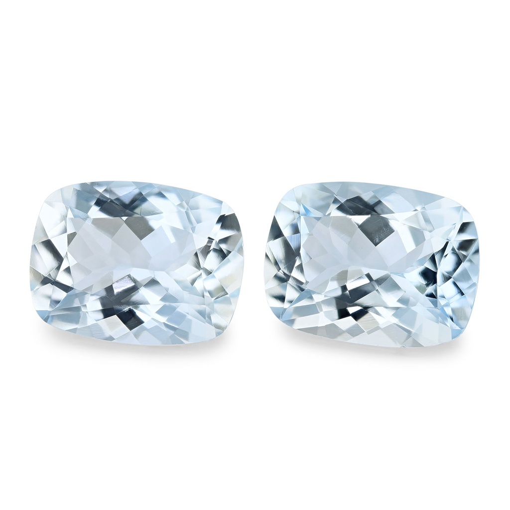 [BAAB1109X1] Aquamarine 11x8.5mm Cushion Pair