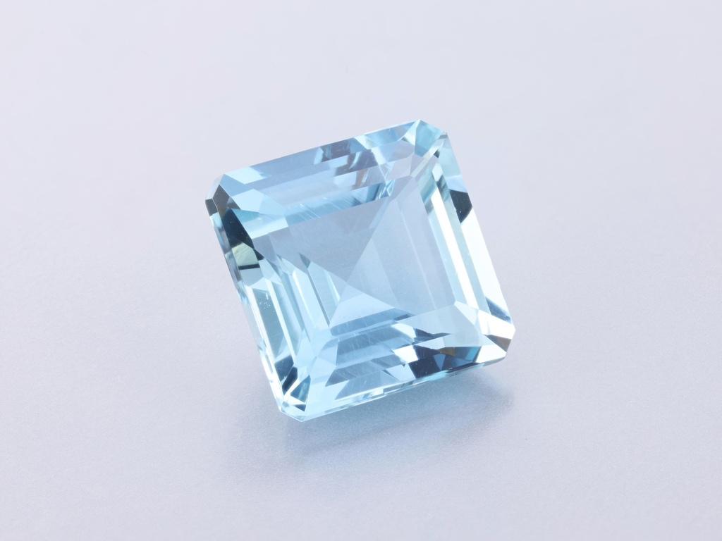 Aquamarine 10.5x10.4mm Square Emerald Cut