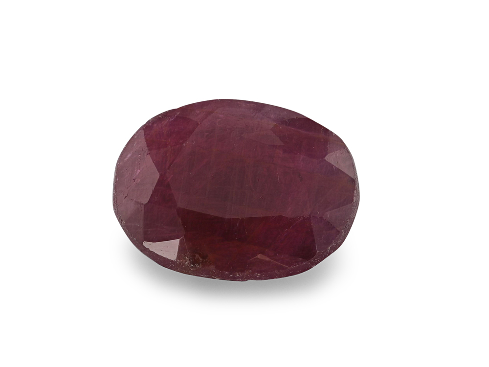 [RRVB0806X3] Ruby 7.65x5.85mm Oval Dark Red