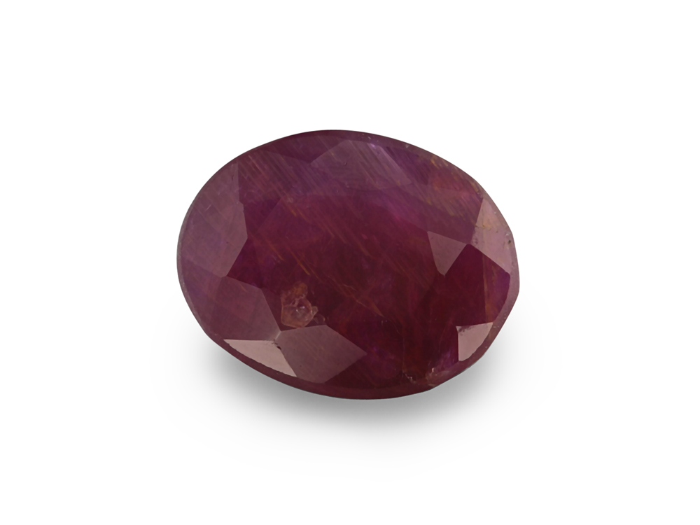 [RRVB0806X4] Ruby 8.2x6.4mm Oval Dark Red