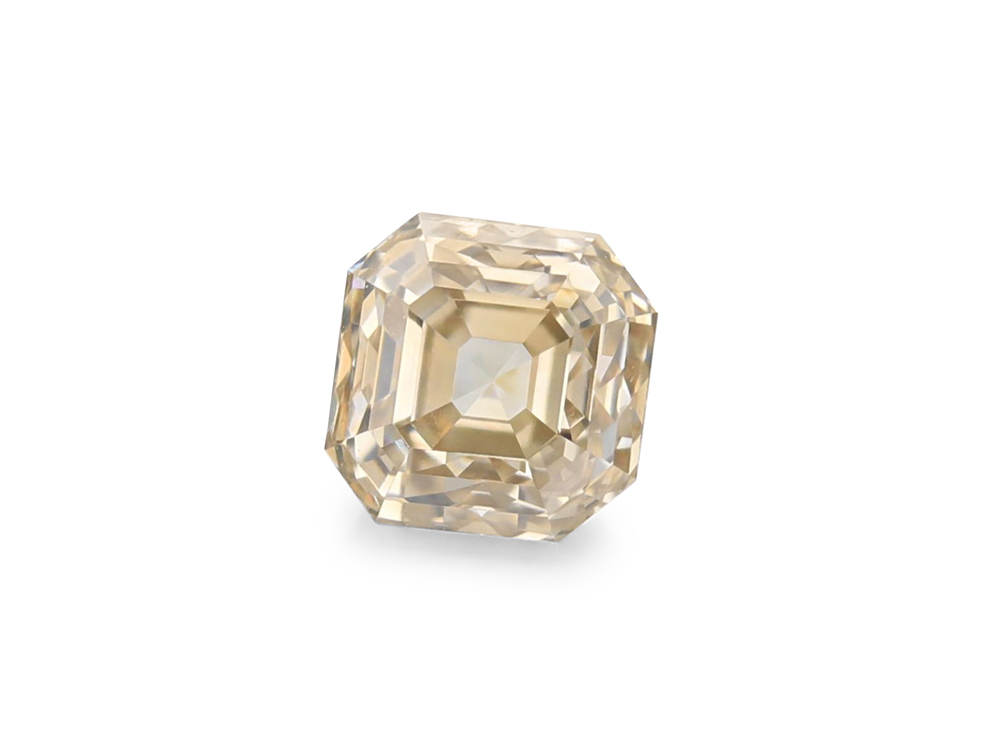 Champagne Diamond 4.00mm Square Emerald Cut