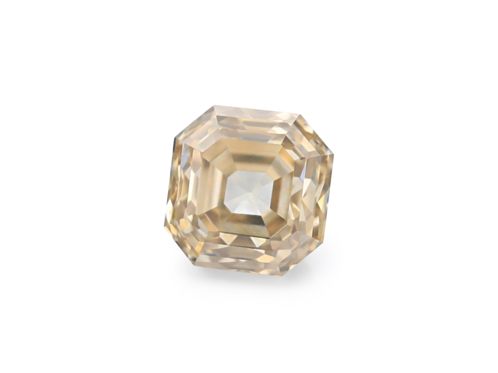 Champagne Diamond 4.00mm Square Emerald Cut