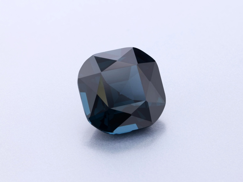 Spinel 8.2x8.1mm Cushion Blue