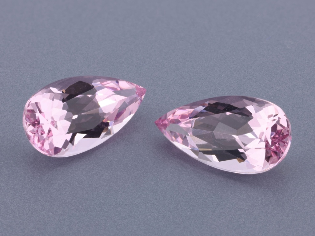 Spinel 9x4.8mm Pear Shape Pink - Pair